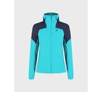 Giacca con cappuccio Montura Rise blu pastello donna - L