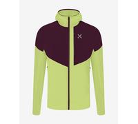 Giacca con cappuccio Montura Spitze Maglia giallo brillante marrone scuro - M