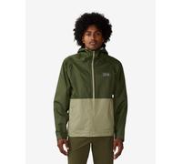 Giacca con cappuccio Mountain Hardwear Threshold verde scuro beige - L