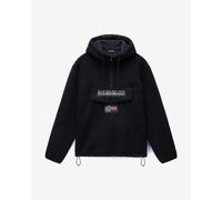 Giacca con cappuccio Napapijri Burgee Curly nero puro bianco rosso - XS