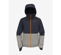 Giacca con cappuccio Odlo Bluebird S-Thermic nero inchiostro beige - XL
