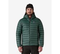 Giacca con cappuccio Patagonia Down Classic Logo verde turchese - S