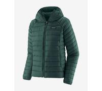 Giacca con cappuccio Patagonia Down Sweater Classic verde turchese donna - S
