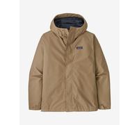 Giacca con cappuccio Patagonia Jackson Glacier Rain beige - S