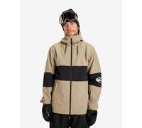 Giacca con cappuccio Quiksilver High In The Hood beige nero - XS