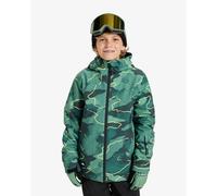 Giacca con cappuccio Quiksilver Mission Printed verde scuro per bambini - 12