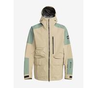 Giacca con cappuccio Quiksilver Pro S Carlson 3L GORE-TEX beige chiaro verde - S