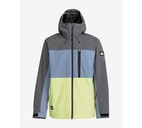 Giacca con cappuccio Quiksilver Sycamore blu turchese verde grigio - XL