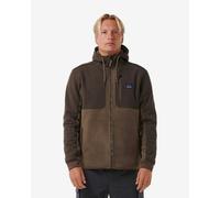 Giacca con cappuccio Rip Curl Anti Series Search verde cachi marrone - S