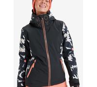 Giacca con cappuccio Roxy Free Jet nero bianco arancione donna - S