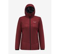 Giacca con cappuccio Salewa Ortles Tirol Wool Responsive Stretch rosso donna - XS