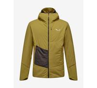Giacca con cappuccio Salewa Pedroc TirolWool Air Hybrid verde kaki - XXL