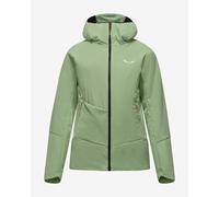 Giacca con cappuccio Salewa Pedroc TirolWool Air Hybrid verde pastello donna - 42