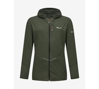 Giacca con cappuccio Salewa Pedroc Wind Light verde oliva donna - 38