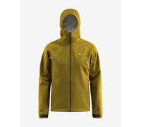 Salewa - Giacca impermeabile leggera da uomo - Puez 2.5L PTX Jacket M Olive Oil per Uomo in Pelle - Taglia M - Giallo