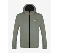 Giacca con cappuccio Salewa Puez Polarlite verde grigio-blu - L