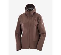 Salomon - Giacca impermeabile e antivento - Bonatti Trail Jkt W Coffee Bean per Donne - Taglia L - Marrone
