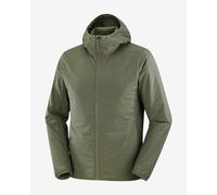Giacca con cappuccio Salomon Mountain Flex verde scuro - M