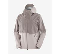 Giacca con cappuccio Salomon Outerpath Waterproof Pro beige - XL