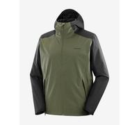 Giacca con cappuccio Salomon Outscape 2L verde scuro - M