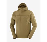 Giacca con cappuccio Salomon Sense Aero Hybrid Half Zip marrone dorato - XL