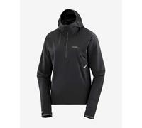 Giacca con cappuccio Salomon Sense Aero Hybrid Half Zip nero donna - XL