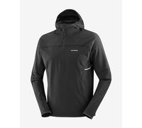 Giacca con cappuccio Salomon Sense Aero Hybrid Half Zip nero grigiastro - S
