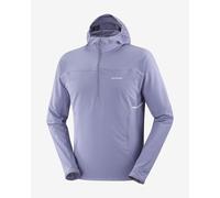 Giacca con cappuccio Salomon Sense Aero Hybrid Half Zip viola chiaro - M