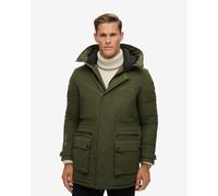 Giacca con cappuccio Superdry City Padded Parka verde kaki - XL