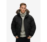 Giacca con cappuccio Superdry Everest Faux Bomber nero puro - L