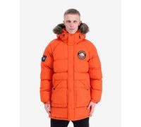 Giacca con cappuccio Superdry Everest Longline Baffled arancione - S
