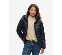 Giacca con cappuccio Superdry Fuji Quilt Padded blu navy donna - S