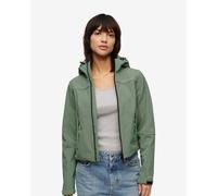 Giacca con cappuccio Superdry Hooded Soft Shell Trekker verde scuro donna - XXS