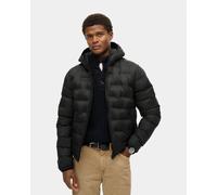 Giacca con cappuccio Superdry Quilted Puffer Coat nero puro - XXL