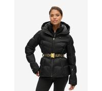 Giacca con cappuccio Superdry Ski Luxe Puffer nero puro donna - 8