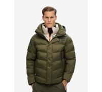 Giacca con cappuccio Superdry Ski Sport Puffer verde kaki - L