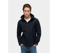 Superdry Uomo Giacca Trekker Soft Shell con cappuccio, Blu