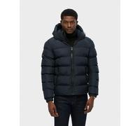 Giacca con cappuccio Superdry Sports Puffer blu oceano - S