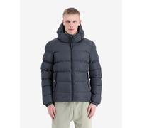 Giacca con cappuccio Superdry Sports Puffer grigio ardesia - L