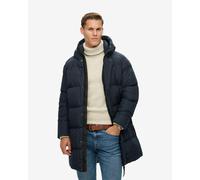 Giacca con cappuccio Superdry Sports Puffer Mid blu navy - M