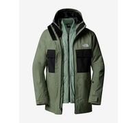 The North Face - Giacca da sci 3 in 1 da uomo - M Fourbarrel Triclimate Jacket Bark Mist TNF Black per Uomo - Taglia M - Verde