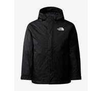 Giacca con cappuccio The North Face Snowquest nero logo bianco bambini - M