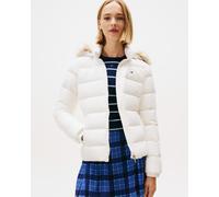 Giacca con cappuccio Tommy Jeans Basic Down bianco donna - M