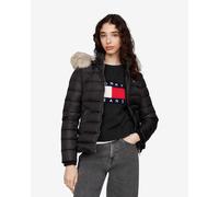 Giacca con cappuccio Tommy Jeans Basic Down nero puro donna - S