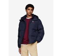 Giacca con cappuccio Tommy Jeans Flag Back Alaska Puffer blu navy - M