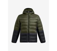 Giacca con cappuccio Under Armour Legend Down verde cachi - S