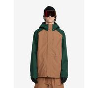 Giacca con cappuccio Volcom DUA GORE-TEX marrone verde - M