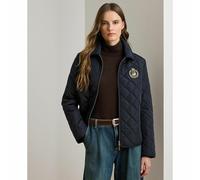 Giacca con zip e stemma Blu S Tinta unita