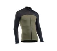 Northwave - Force 2 Jersey L/S Full Zip - Maglietta da ciclismo M olivia