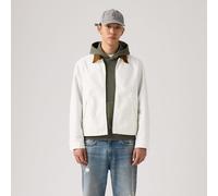 giacca con zip stile Castro con colletto a contrasto Bianco M Tinta unita